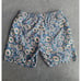 Onia The Calder Blue Swimming Shorts Sz Large Sunshine Tiger Stripe Mesh Lined