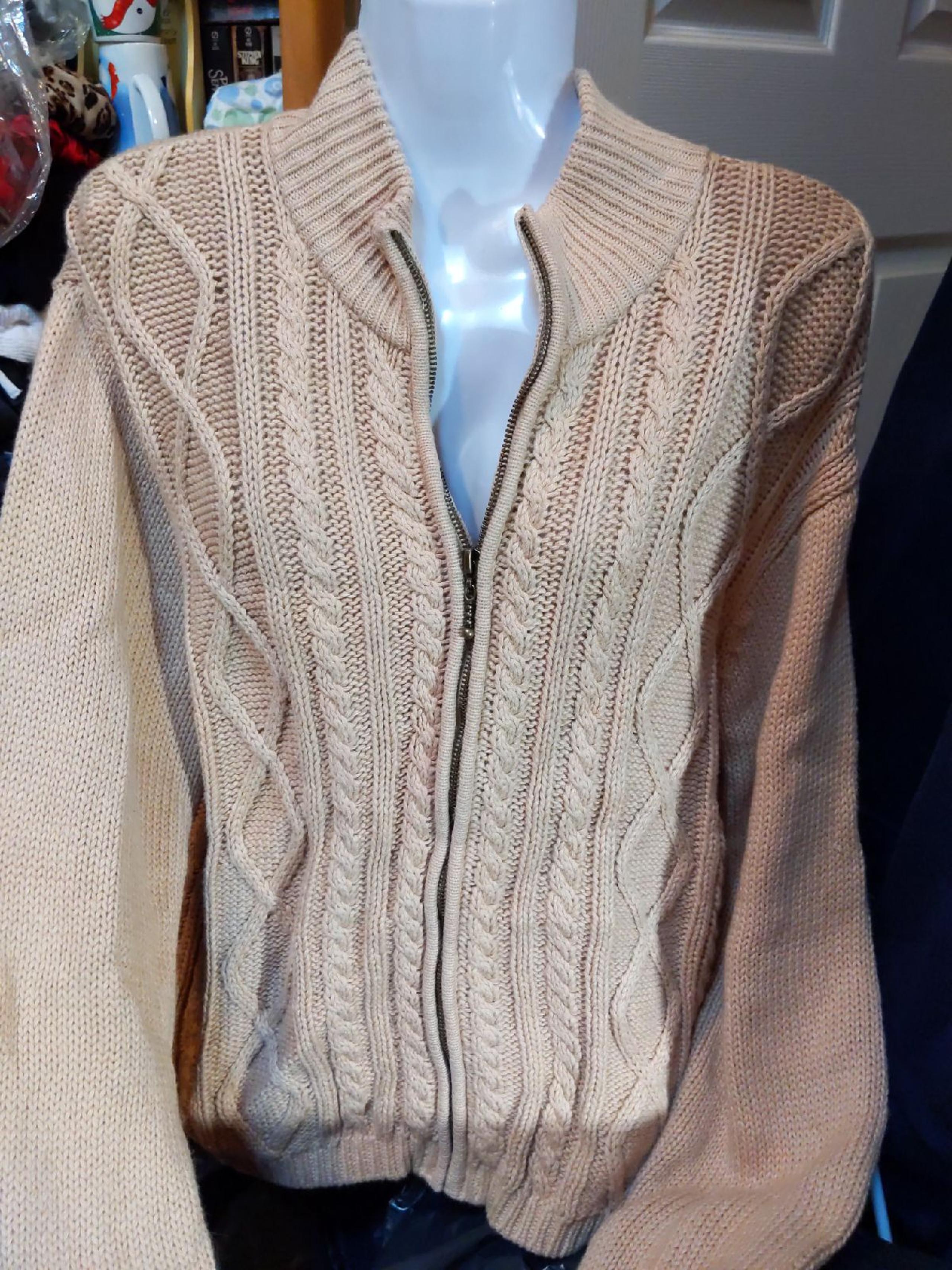 Dress Barn women's full zip sweater swea