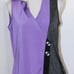 Jamie Sadock Purple Black Sleeveless Golf Shirt Size Medium