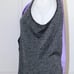 Jamie Sadock Purple Black Sleeveless Golf Shirt Size Medium