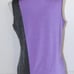 Jamie Sadock Purple Black Sleeveless Golf Shirt Size Medium