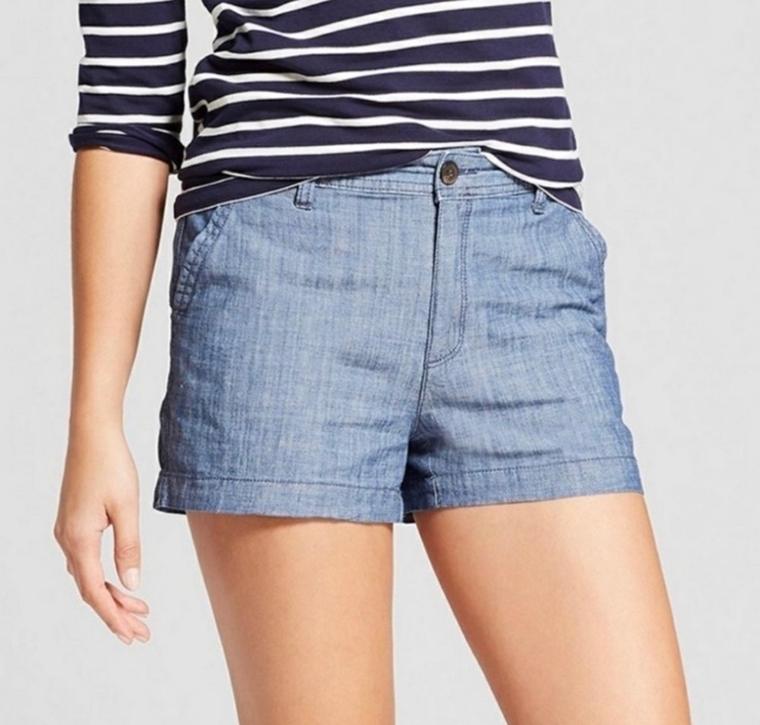 {A New Day} Chambray Shorts in Blue - Womens 4