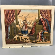 Antique Family Pictorial Bible Plate