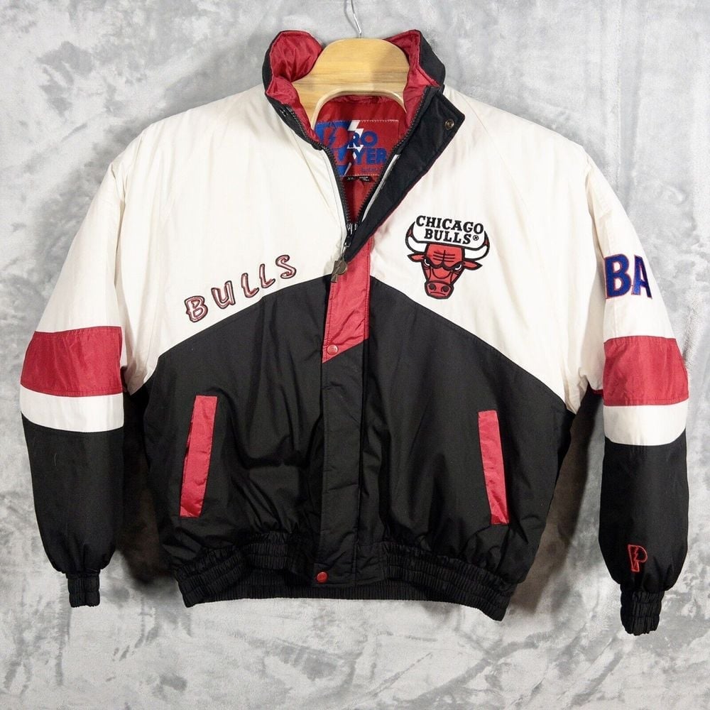 Vtg Pro Player By Daniel Young Chicago Bulls Puffer Coat Mens XL