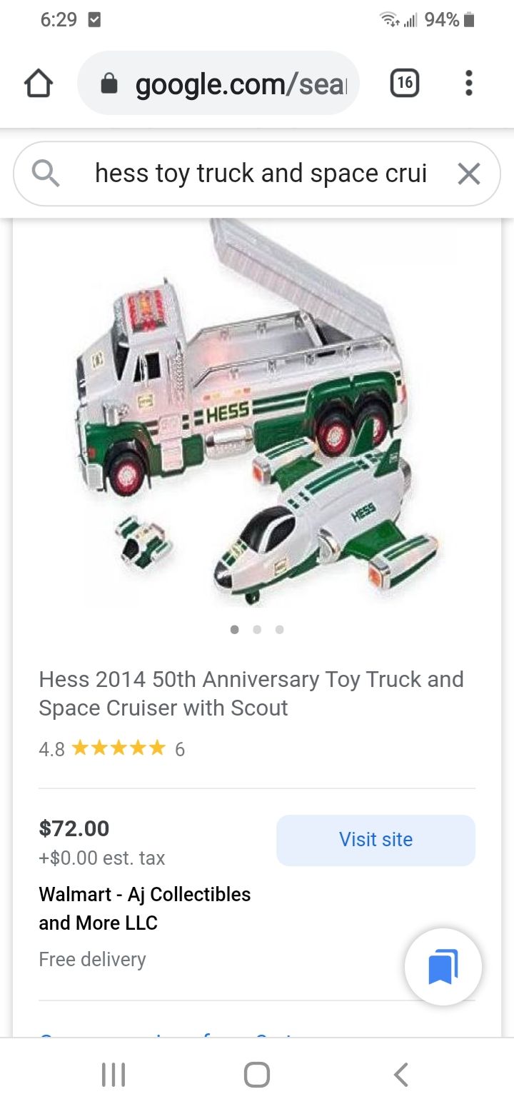 Hess 2014 50th Toy Truck & Space Cruiser