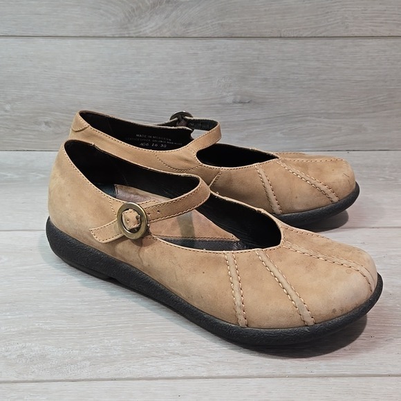 Dansko Women Y2K Leather Mary Jane Clog shoes sz 38/7.5-8