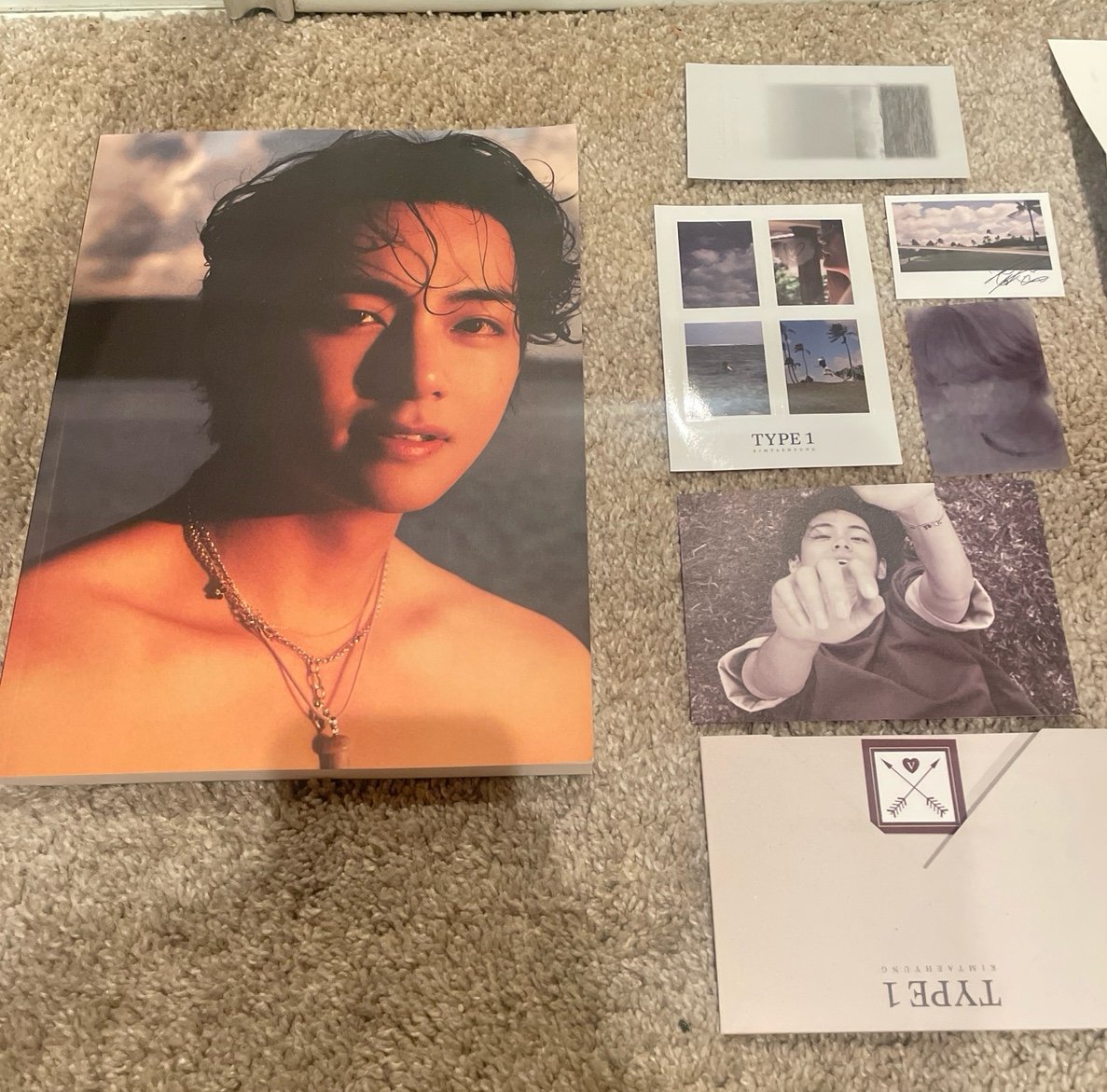 BTS V Type 1 Photobook + gift