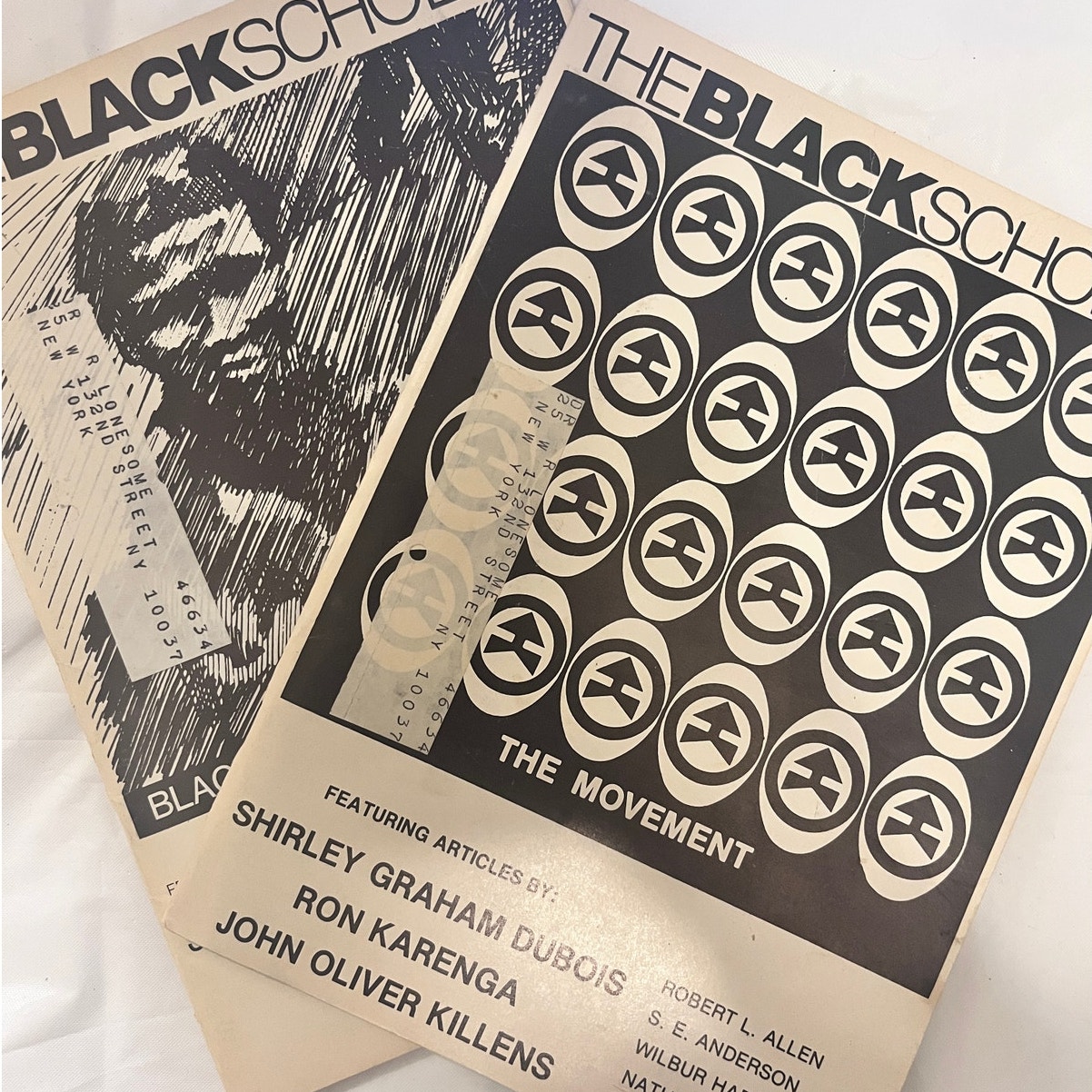 THE BLACK SCHOLAR 1973 -Vintage Magazine Lot of 2 - African American Collectible