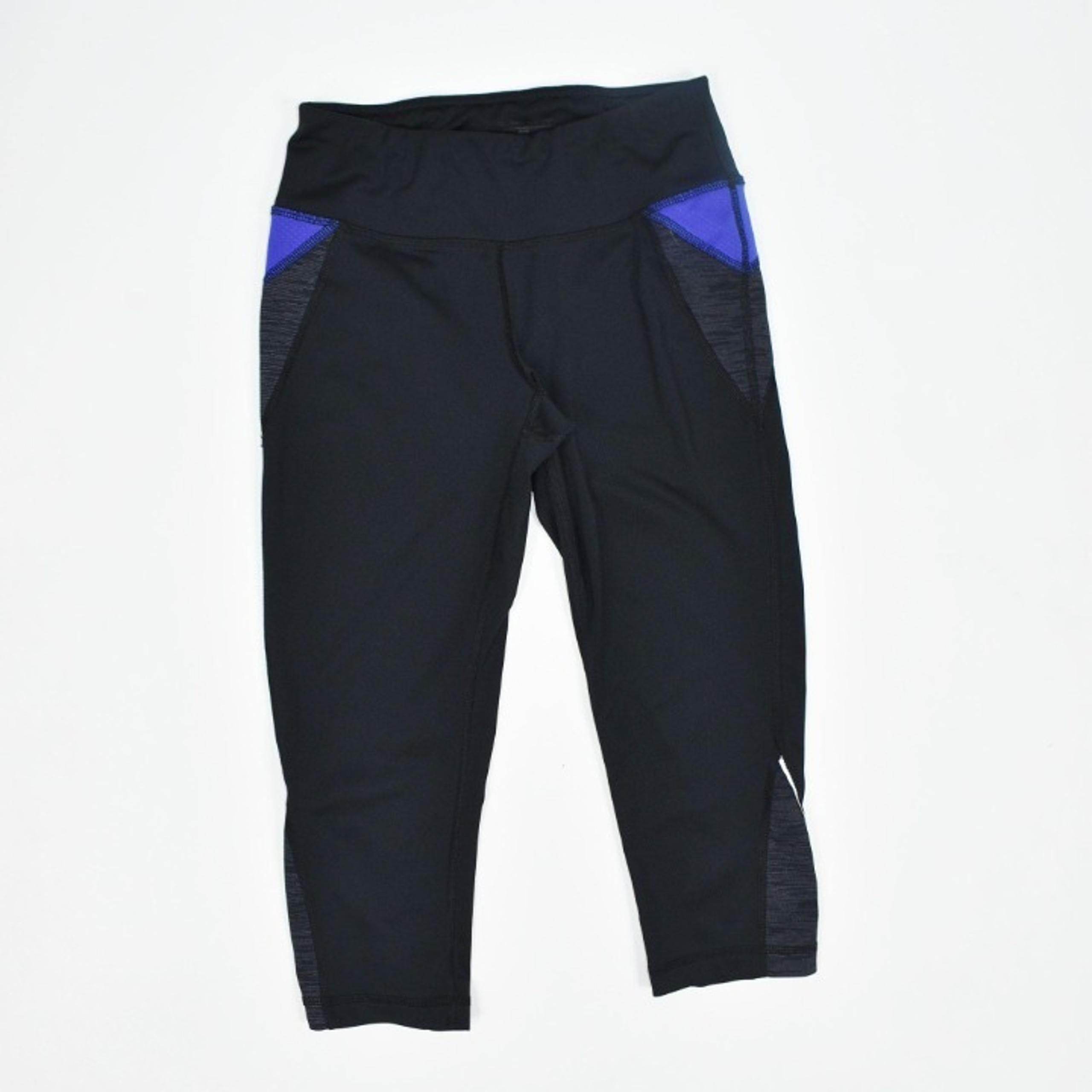 Tek Gear yoga pant XS Black blue stripe