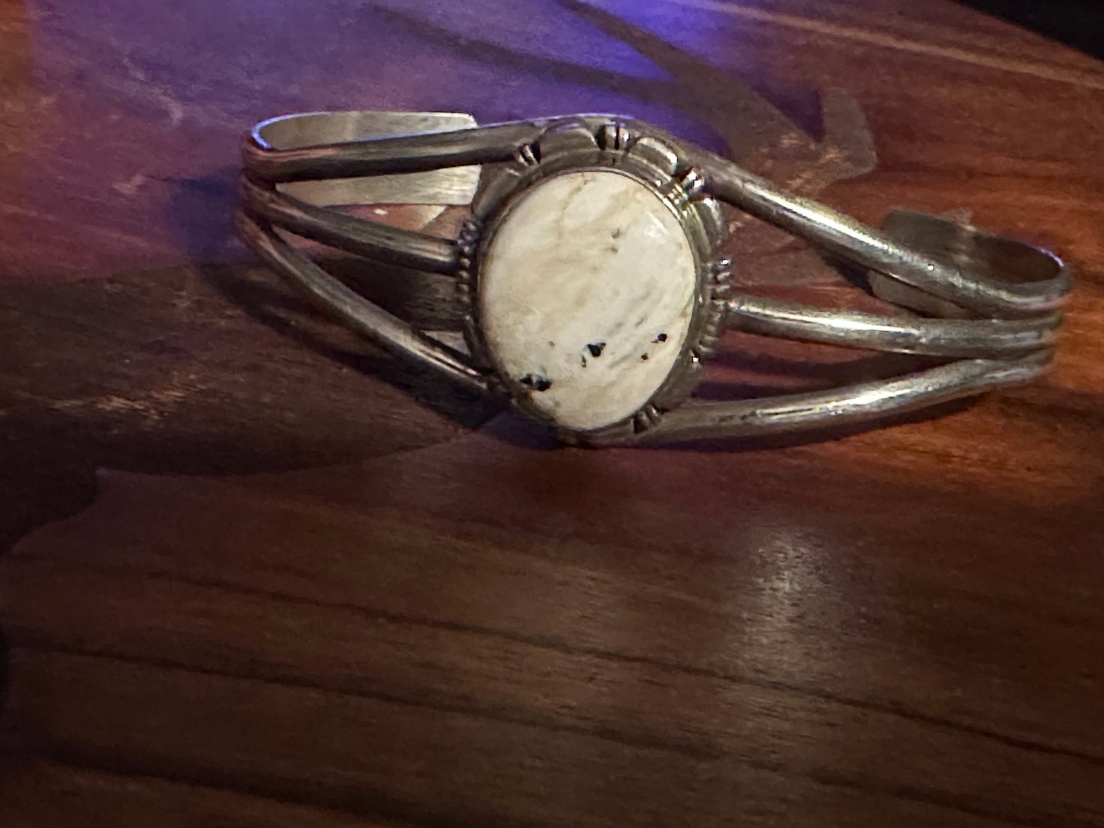 Vintage stamped Navajo cuff bracelet