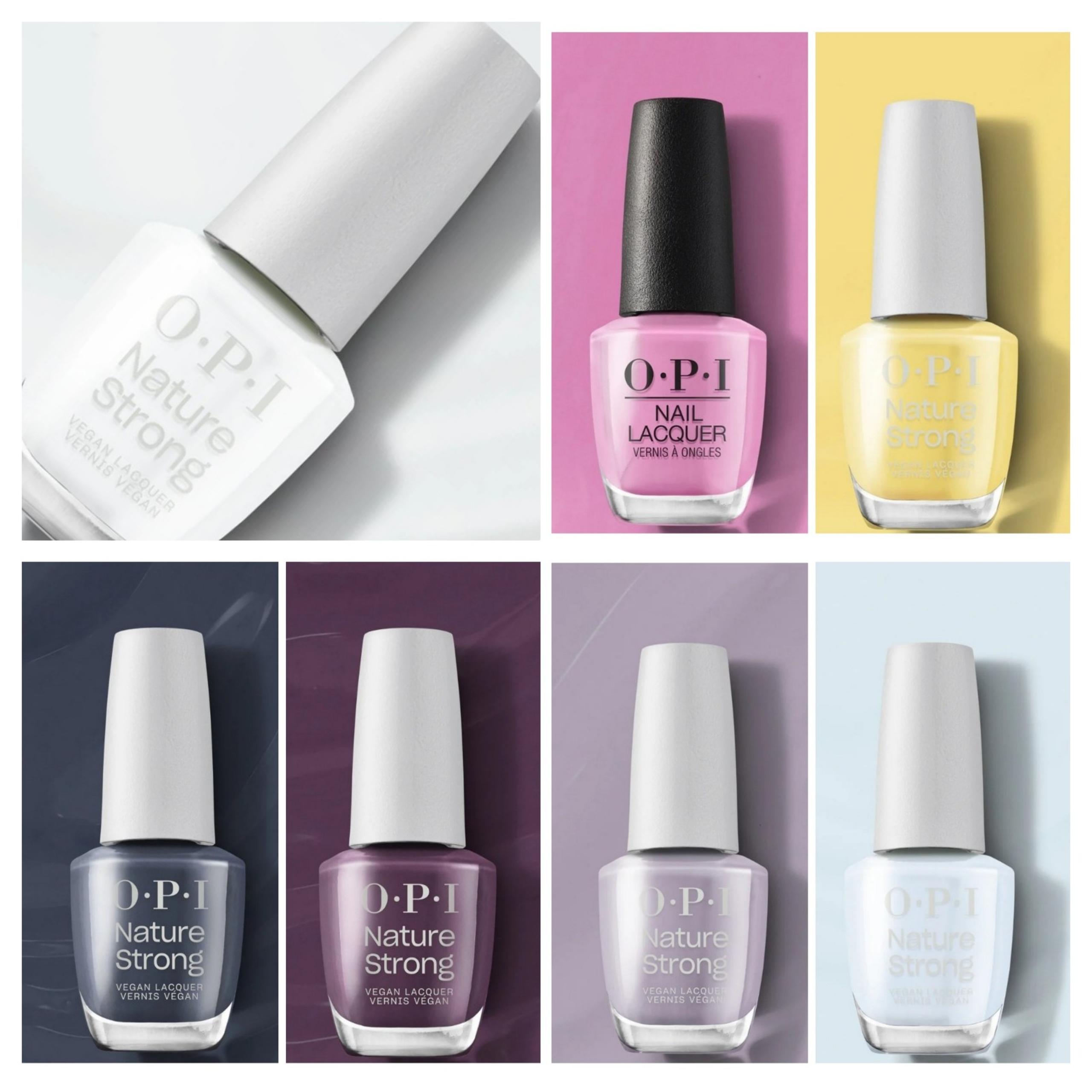 ×7 OPI Nail Lacquer Nail Polish Vegan Nature Strong Bright Trendy Summer Colors
