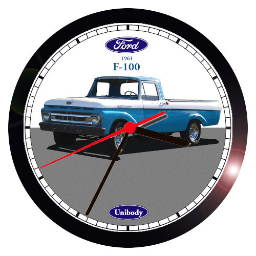 1964 FORD F-250 UNIBODY PICKUP TRUCK WALL CLOCK