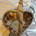 Wicker Red white & blue heart basket