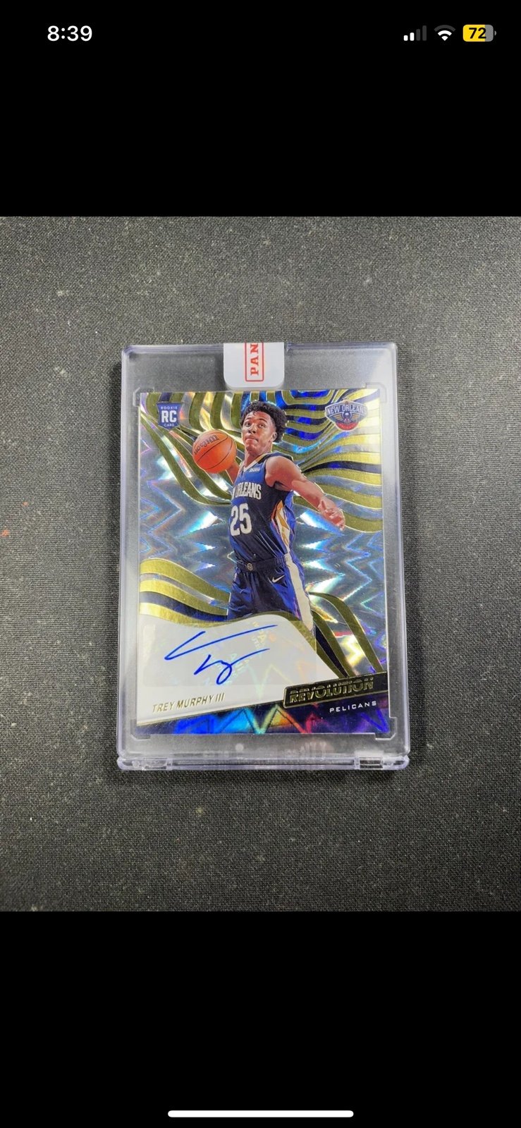2021-22 PANINI REVOLUTION TREY MURPHY III FRACTAL ROOKIE AUTO /100 SEALED