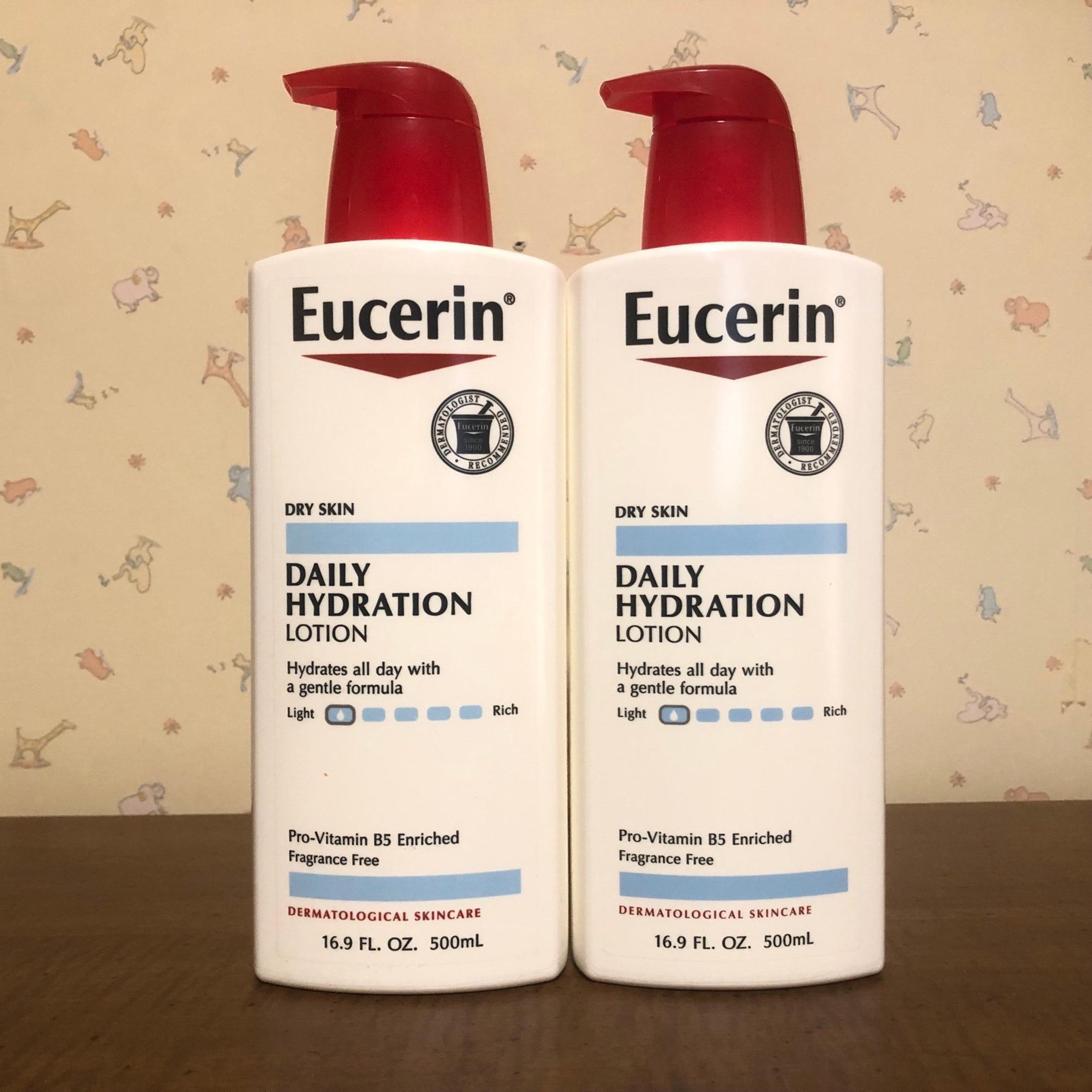 2* Eucerin Daily Hydration Body Lotion, 16.9oz