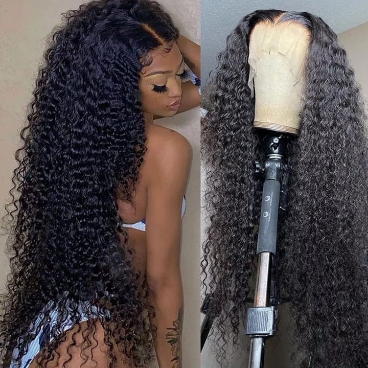 human hair lace front wig