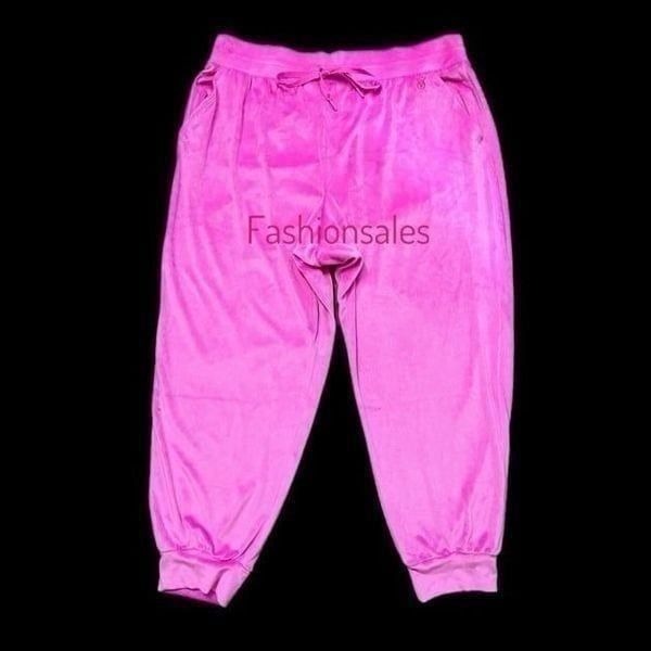 Victoria’s Secret Supersoft Cozy Velour Track Joggers Pink XXl