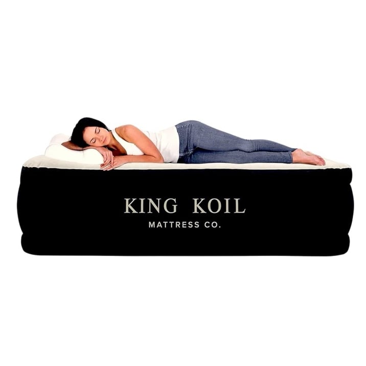 New King Koil Luxury Air Mattress with Built-in Pump Waterproof Full Size