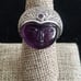 Sajen Sterling Silver Amethyst Moon Face Ring