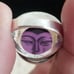 Sajen Sterling Silver Amethyst Moon Face Ring