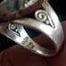Sajen Sterling Silver Amethyst Moon Face Ring