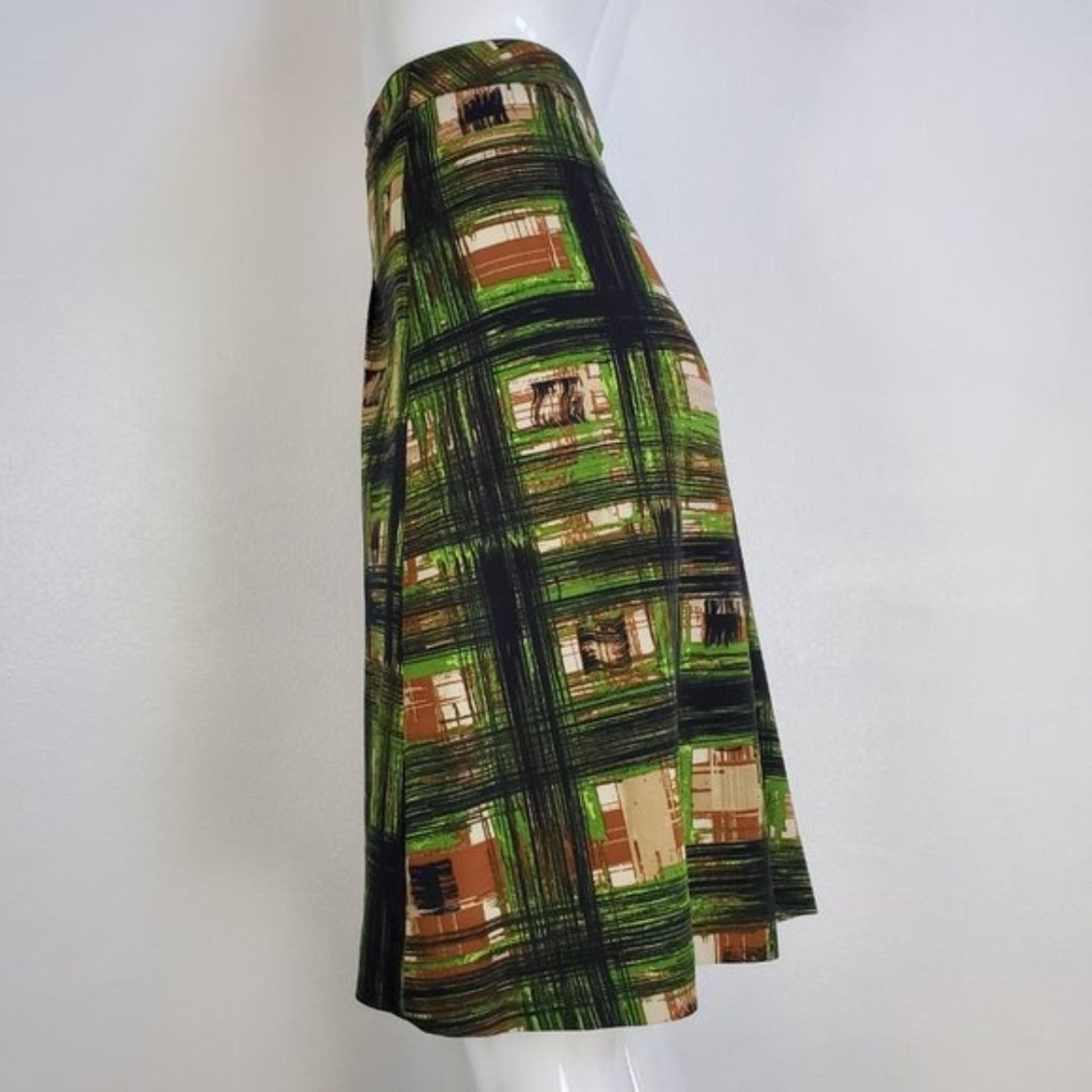Lane Bryant Green A-Line Skirt