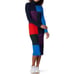 Tory Sport Multicolor Ribbed Block Dress Size XS 298
