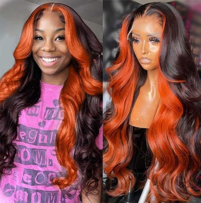 100%Human hair lace front wig