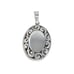 Vintage Sterling Silver 925 Oval Filigree Locket Pendant