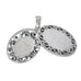 Vintage Sterling Silver 925 Oval Filigree Locket Pendant