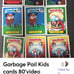 Gpk lot of 91 cards 80s themes 2018 collection