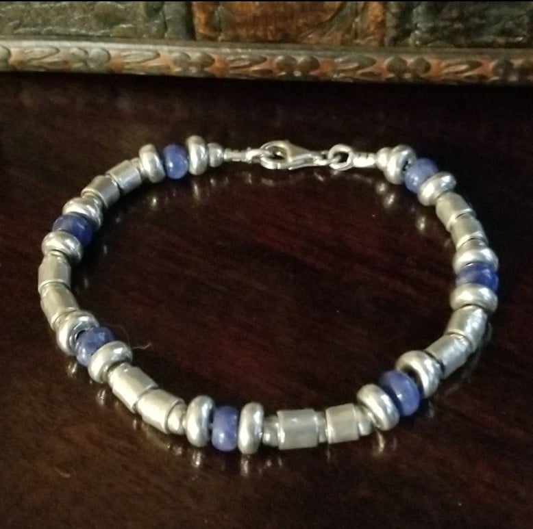 RARE Silpada Sterling Silver & Sodalite Bracelet