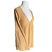 NWT KEEMO Deep V Neck Sexy Camel Babydoll Bell Sleeve Knit Top Size Medium