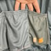 GOBIK Top Men L Cycling Blue Grey Logo 3 Back Pocket Zip Up Elastic Waist Tape