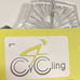 GOBIK Top Men L Cycling Blue Grey Logo 3 Back Pocket Zip Up Elastic Waist Tape