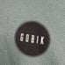 GOBIK Top Men L Cycling Blue Grey Logo 3 Back Pocket Zip Up Elastic Waist Tape