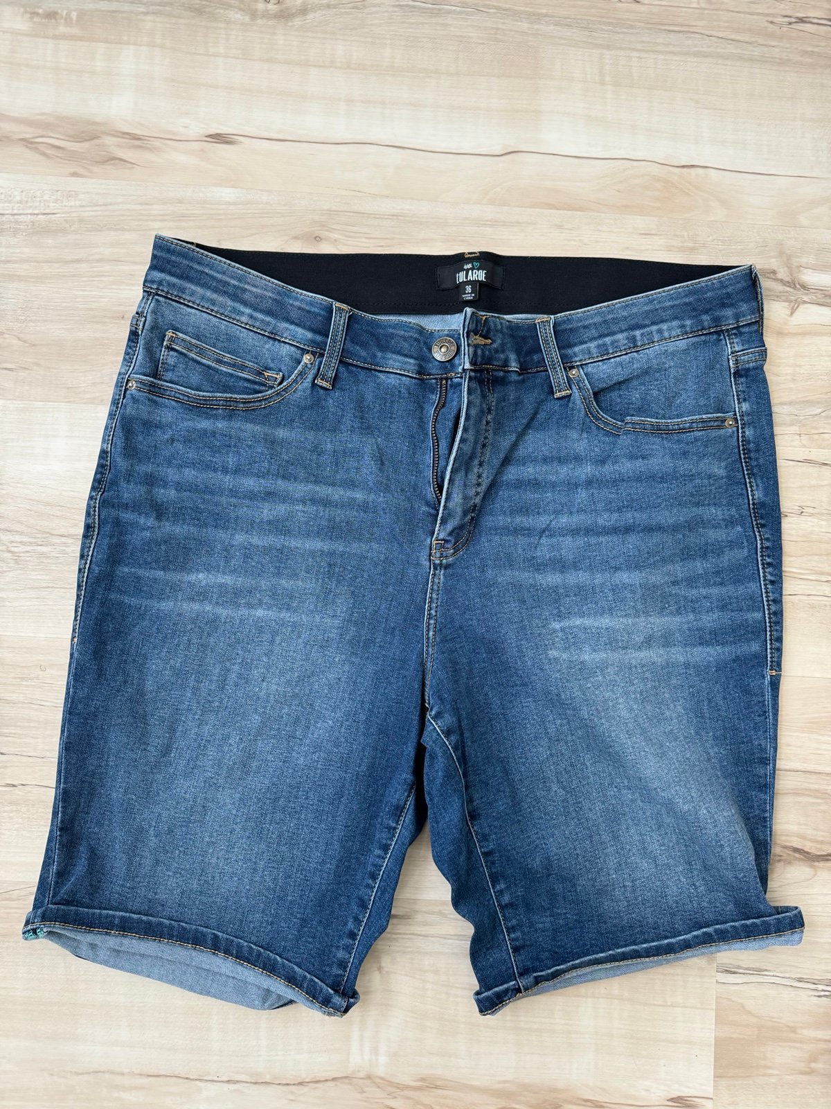 LuLaRoe Denim Bermuda Shorts - Size 36