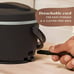 Electric Lunch Box, 20-Ounce Portable Food Warmer, Black Licorice