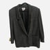 vtg calvin klein Women Black Fully Lined 100.% Wool Blazer Jacket Size 14.