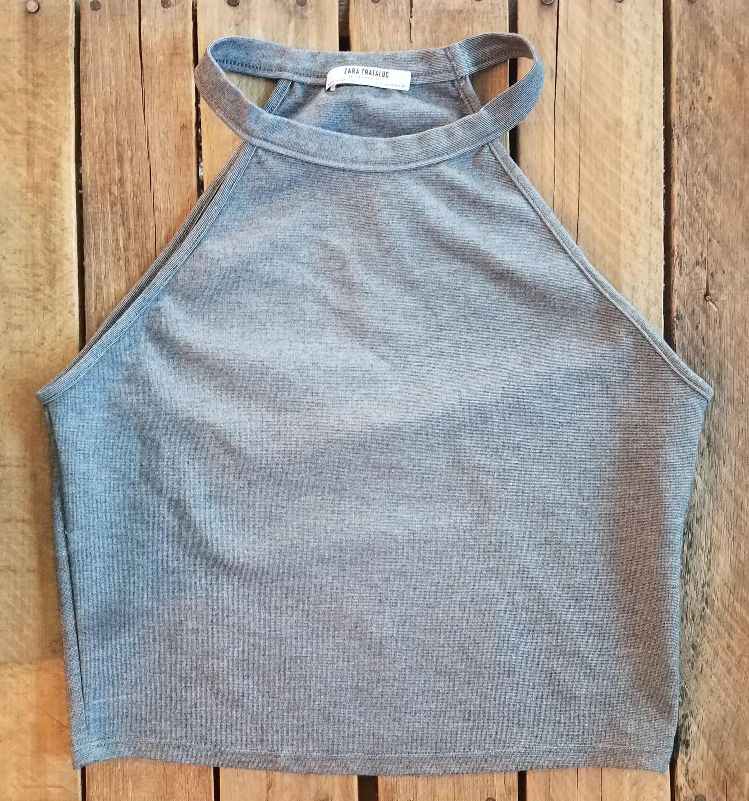 Grey Medium Zara Halter Top
