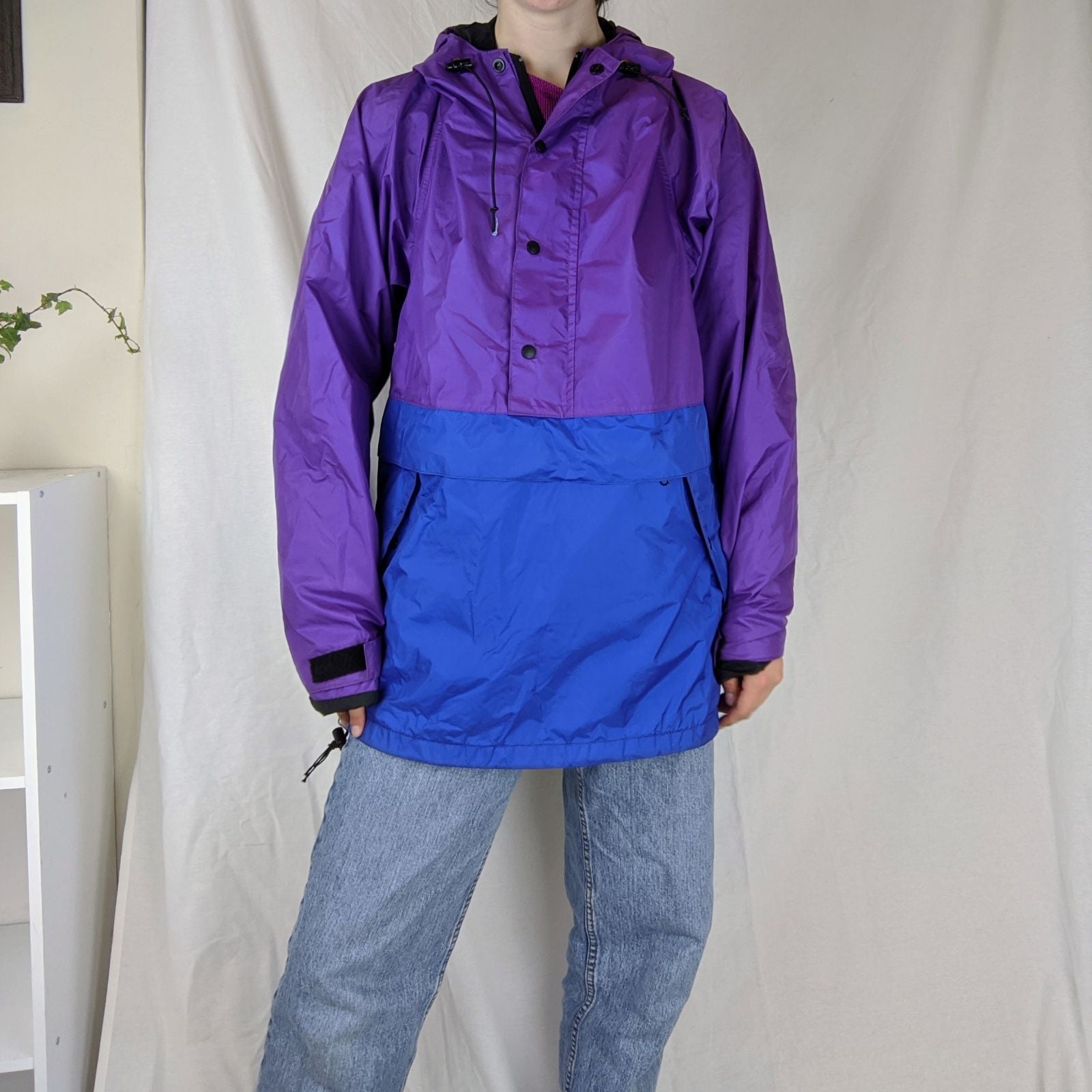 Vinatge REI Color Block Rain Jacket