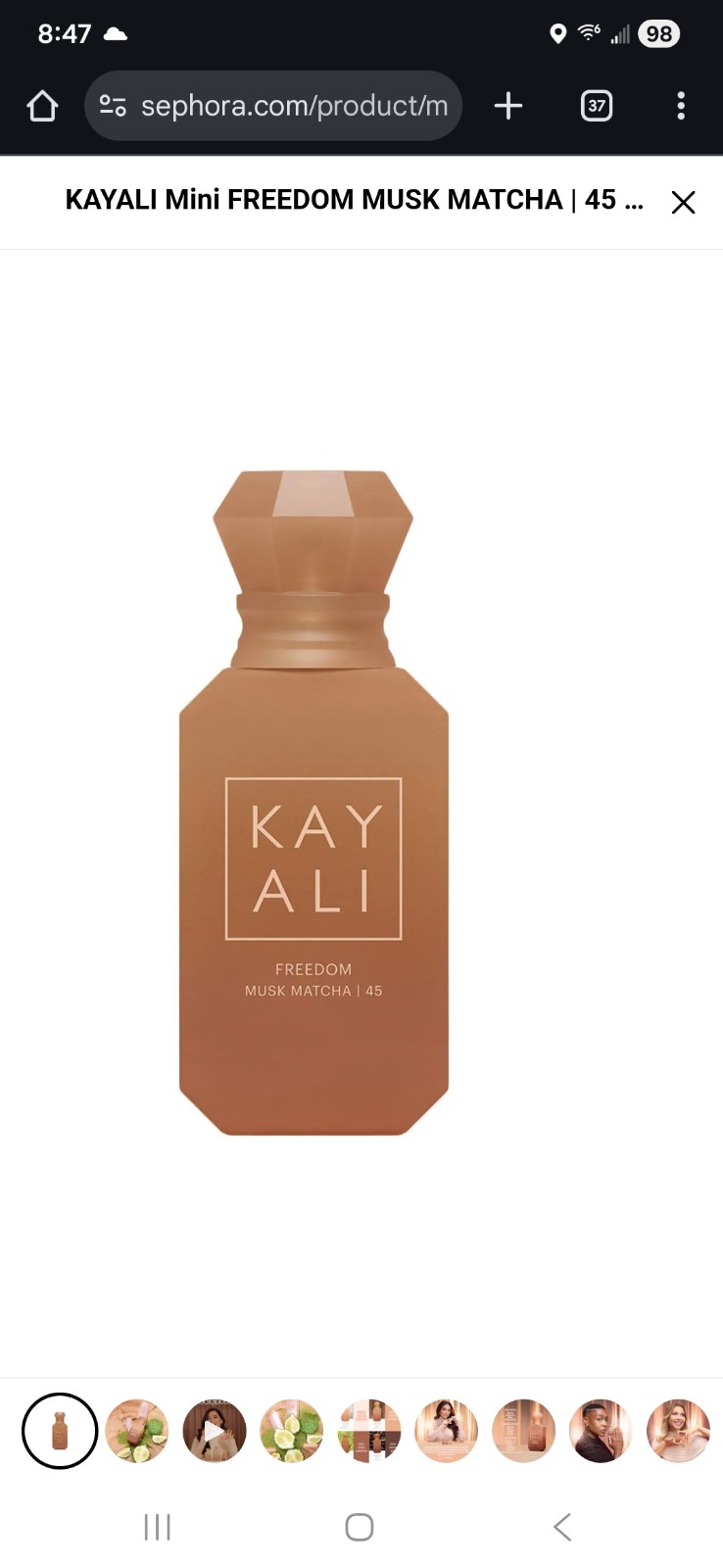 Kayali Mini FREEDOM MUSK MATCHA | 45 Eau de Parfum Travel Spray 10ml