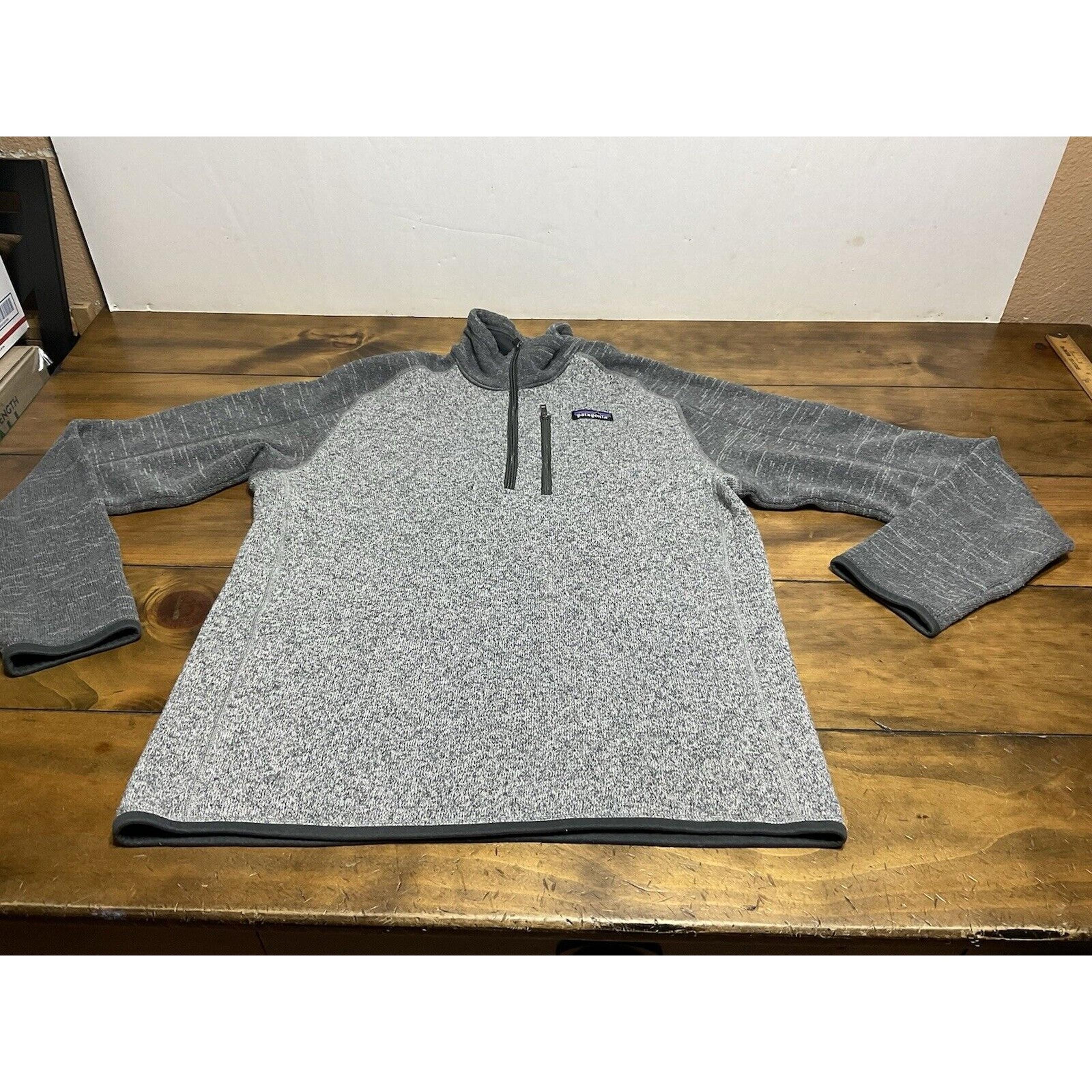 Patagonia Better Sweater Men’s Medium Gray Jacket 1/4 Zip