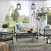 Blakeley Transitional 2-Light Black Outdoor Pendant Light Fixture (L909)