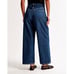 Abercrombie & Fitch Curve Love High Rise Cropped Wide Leg Jeans Flared Size 26