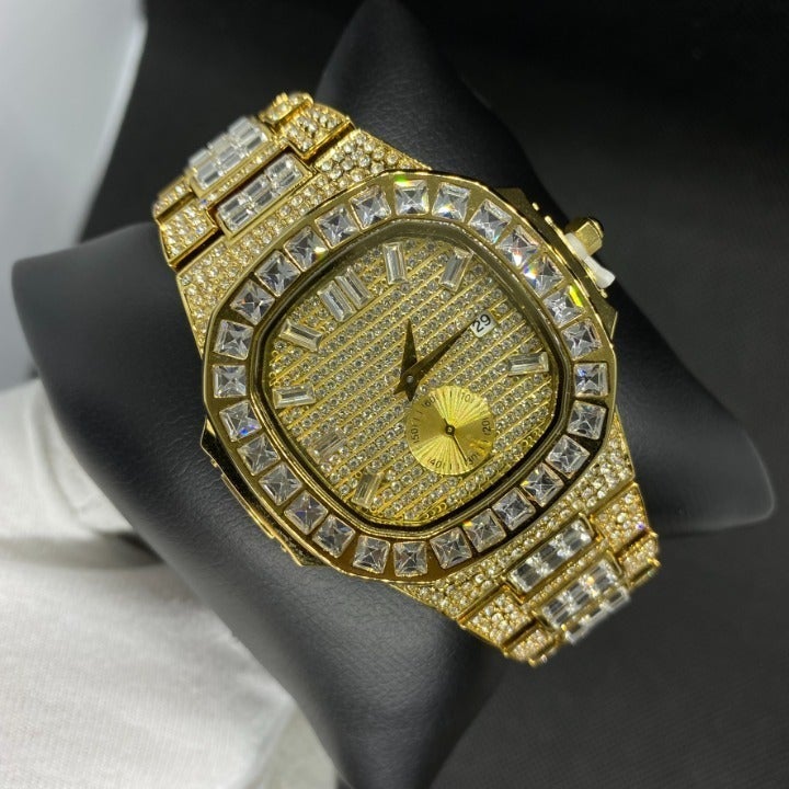 Send Your Best Offer | Limited Edition Men's Iced Out Rhinestones Watch