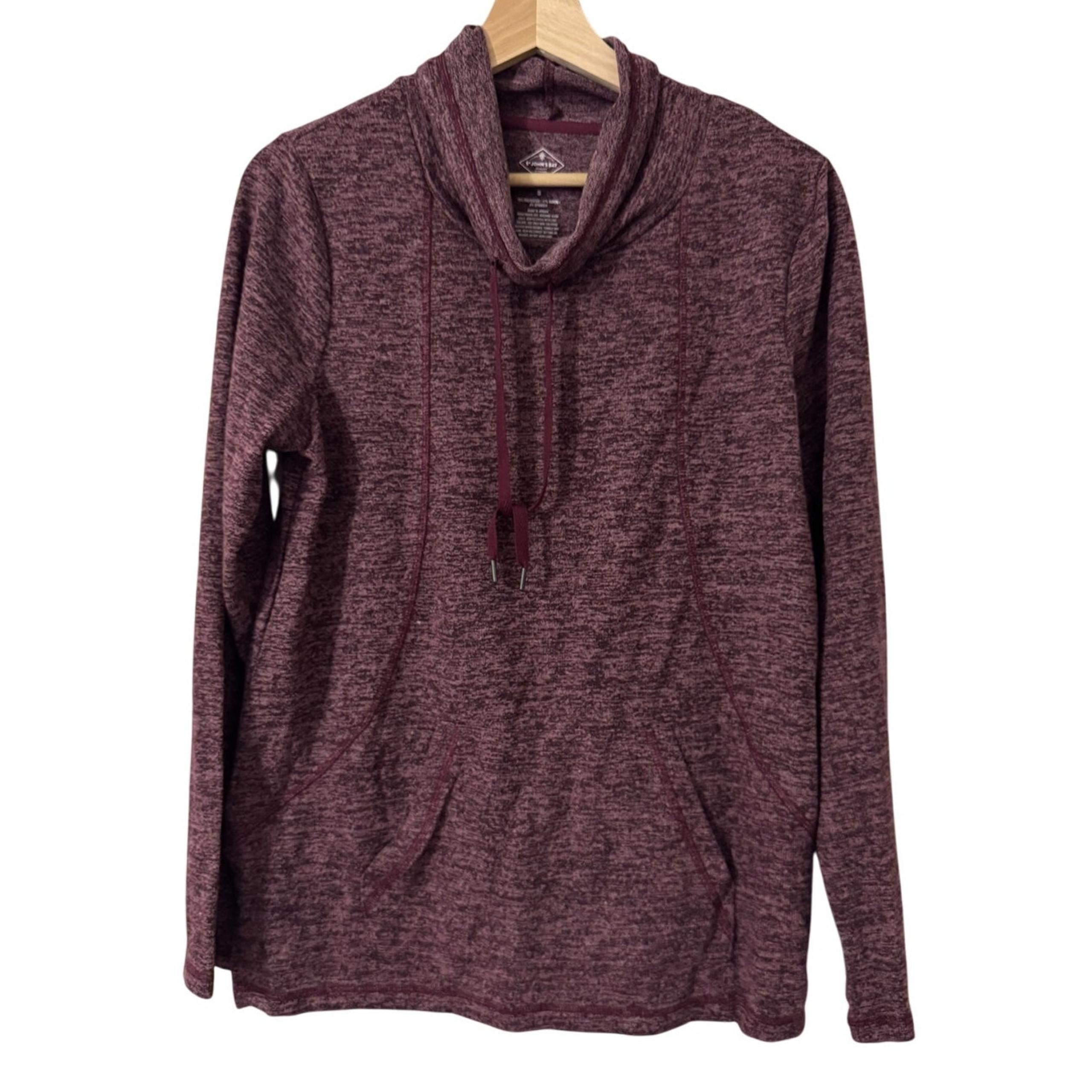 St. John's Bay Deep Ruby SD Lightweight Cowl Neck Sweater Size Small NWT