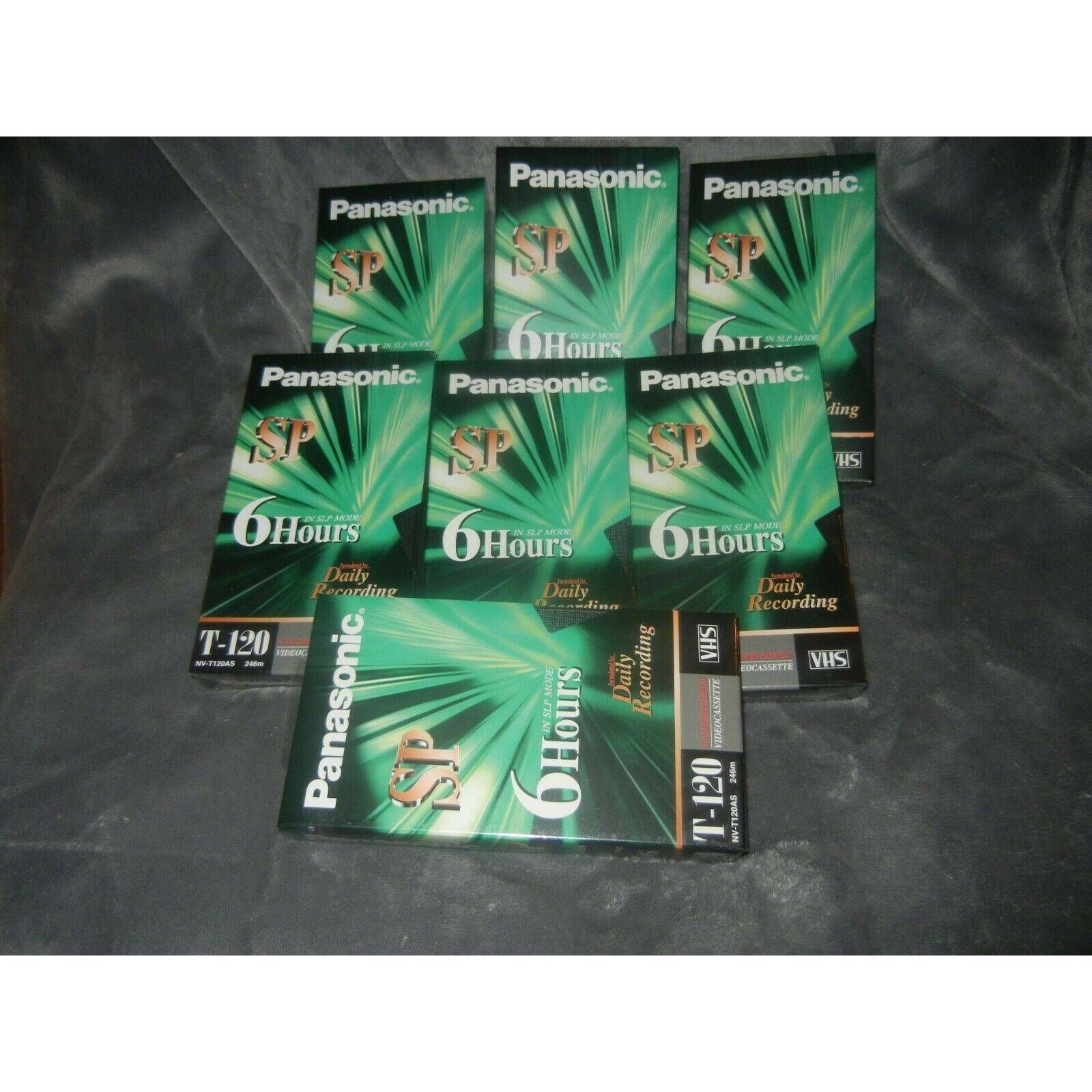 Panasonic T-120 Vhs Sealed Lot of 7