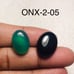 Onyx Oval Shape Cabochon-2Pc Lot-ONX-2-05