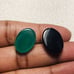 Onyx Oval Shape Cabochon-2Pc Lot-ONX-2-05